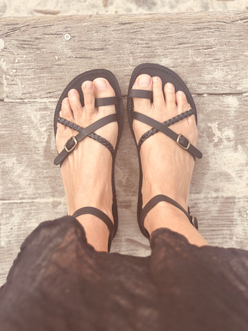 Peony Sandal- Black