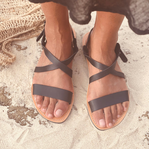 Athena Sandal- Black