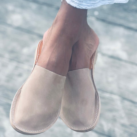 Helios Sandal- Sand Suede