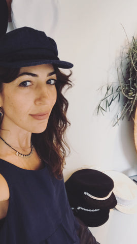 Greek Denim Cotton Fishermans Hat