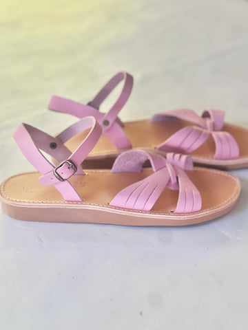 Agna Sandal- Pink Suede