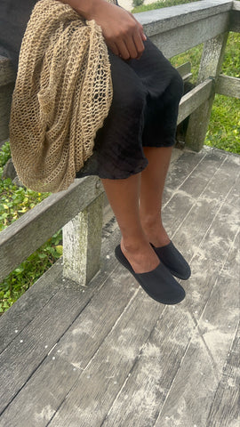 Helios Sandal- Black Suede