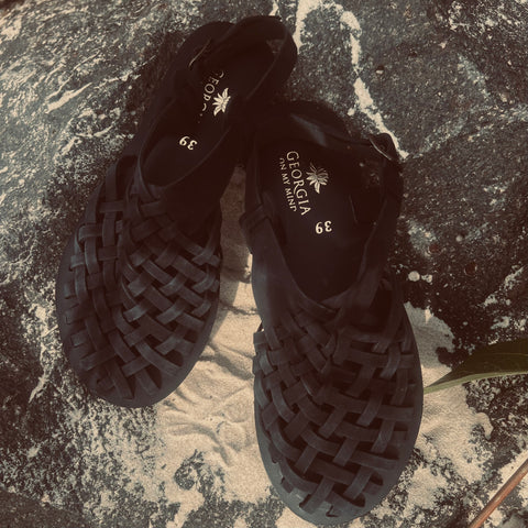 Nyx Sandal- Black Suede