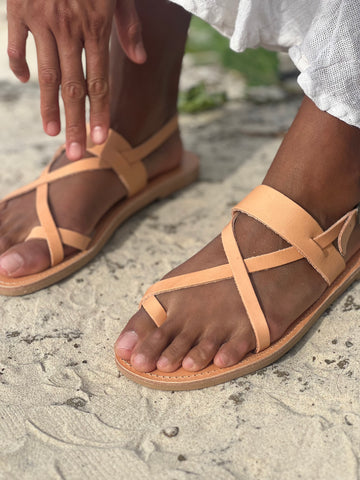 Olympia Sandal- Natural