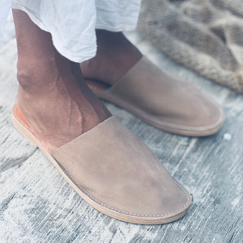 Helios Sandal- Sand Suede