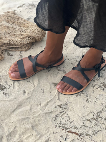 Athena Sandal- Black
