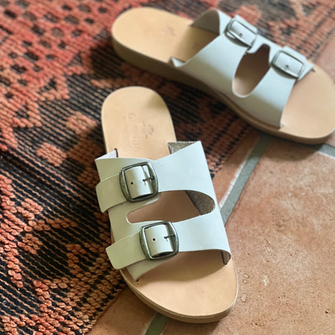 Artemis Slide - Cement Suede