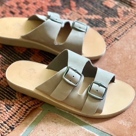 Artemis Slide- Sand Suede