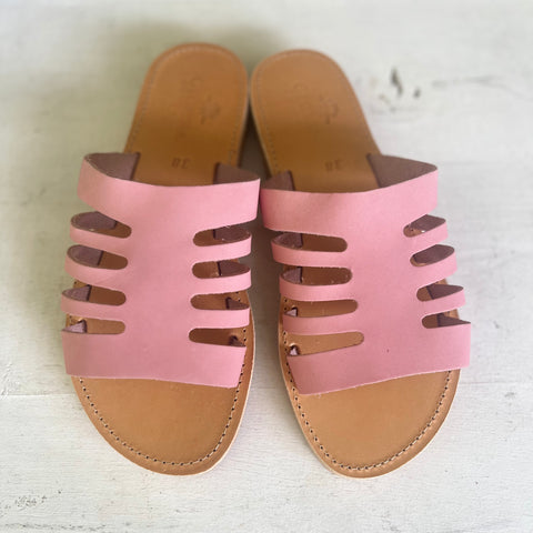 Mala Sandal- Pink Suede