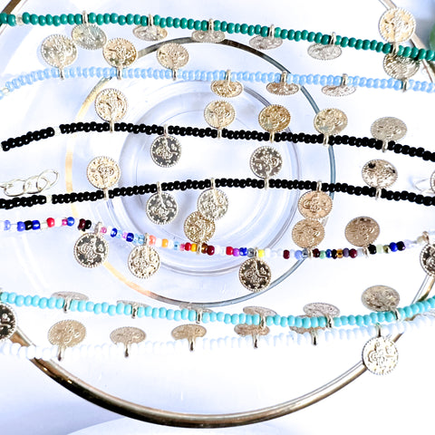 Coin Bead Bracelet