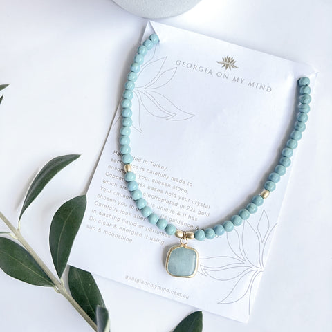 Turquoise Pendant Necklace
