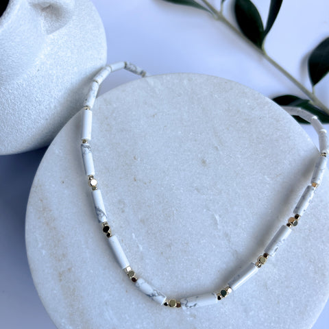 Variscite stone necklace