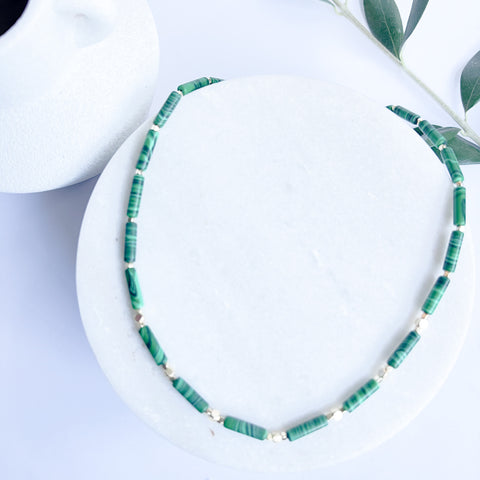 Variscite stone necklace