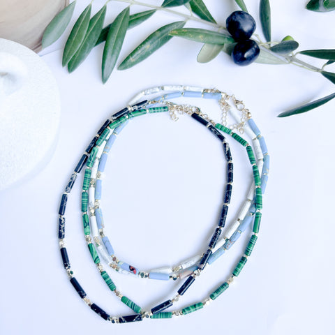 Variscite stone necklace