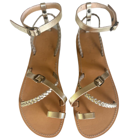 Peony Sandal- Old Gold