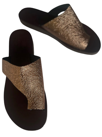 Maia Sandal- Bronze Crinkle