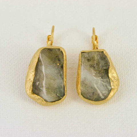 Atez Raw Stone Earrings