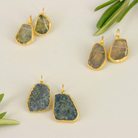 Atez Raw Stone Earrings