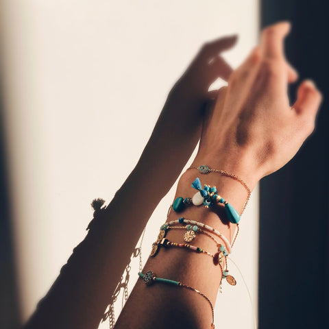 Tassel Bracelet with Evil Eye