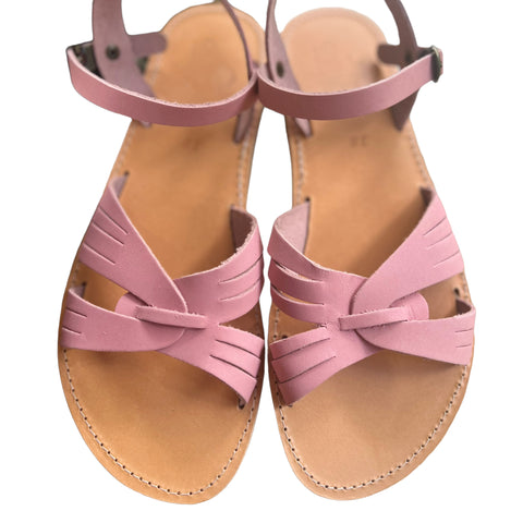 Agna Sandal- Pink Suede