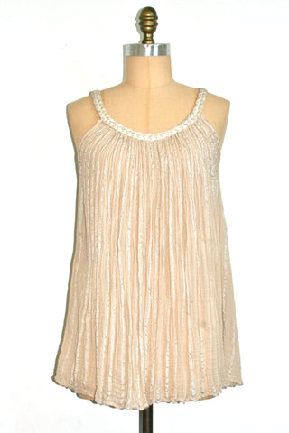 Womens Plait Trim Singlet