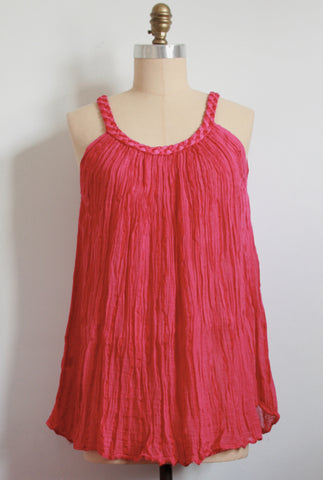 Womens Plait Trim Singlet