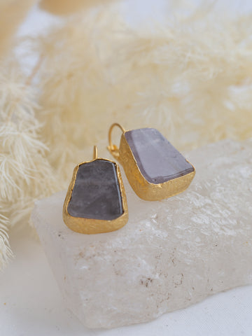 Atez Raw Stone Earrings