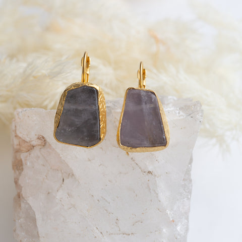 Atez Raw Stone Earrings