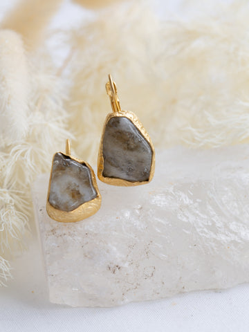 Atez Raw Stone Earrings