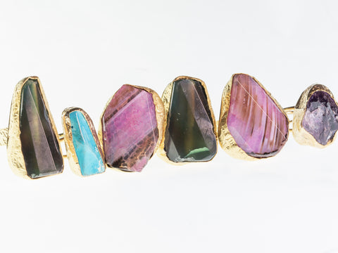 Turkish Stone Ring- Shiny Agate