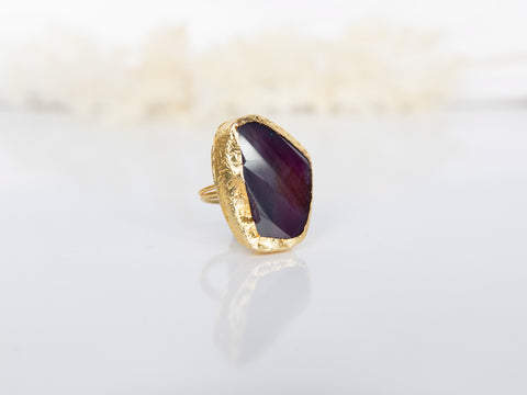 Turkish Stone Ring- Shiny Agate