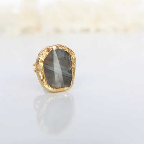 Turkish Stone Ring- Shiny Agate
