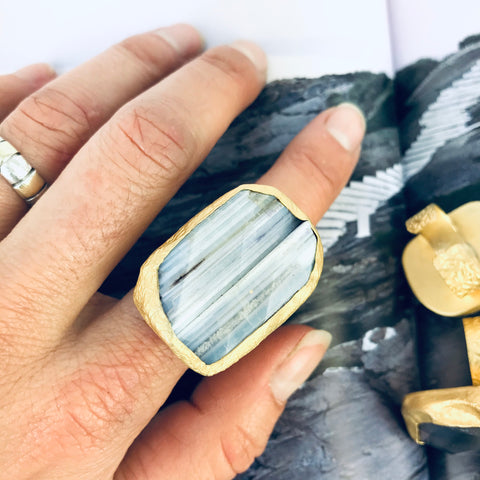 Turkish Stone Ring-Matt