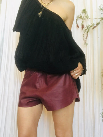 Natalia Leather Shorts