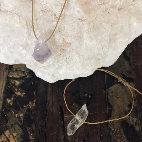 Raw Crystal Bracelet