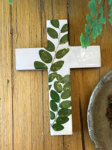 Made in Nature Wall Cross - Leaf