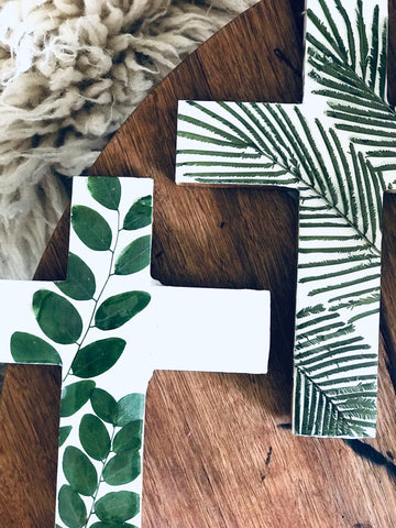 Made in Nature Wall Cross - Leaf