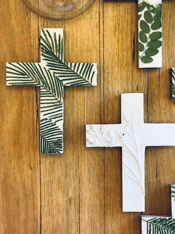 Made in Nature Wall Cross - Fern Flora