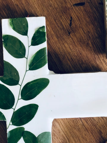 Made in Nature Wall Cross - Leaf